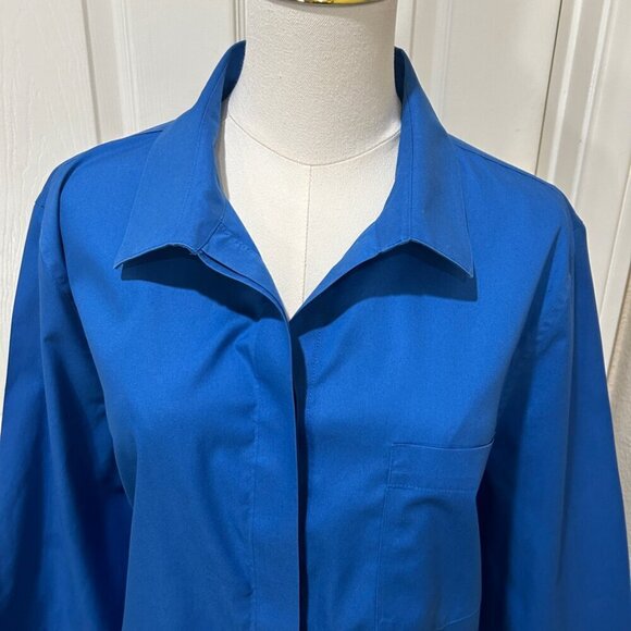 CHICO'S No Iron Blouse Hidden Buttons in Chico's Size 3 Reg Size XL / 16 - Picture 4 of 8